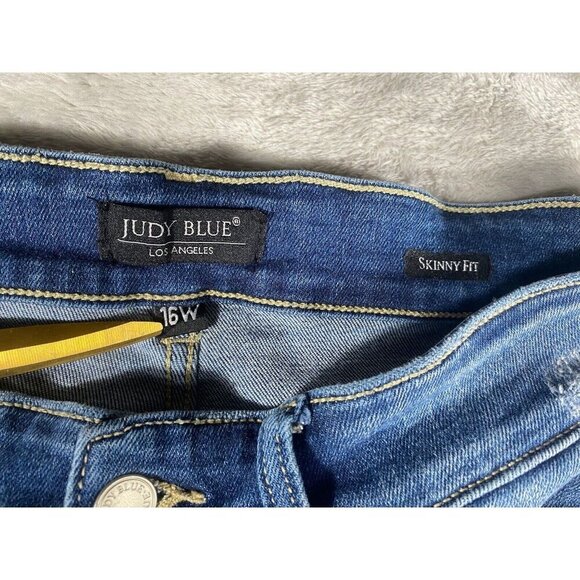 Judy Blue JB82253 Fremont High Rise Skinny Fit Jeans Denim size 16W - Picture 4 of 14